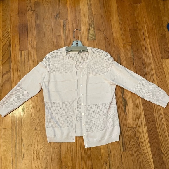 Autumn Cashmere Light Pink Cardigan Size Large - Picture 1 of 5